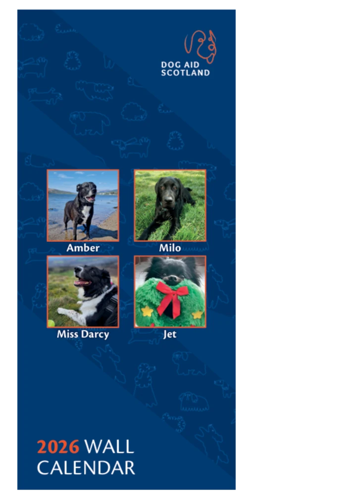 2026 Dog Aid Scotland Calendar